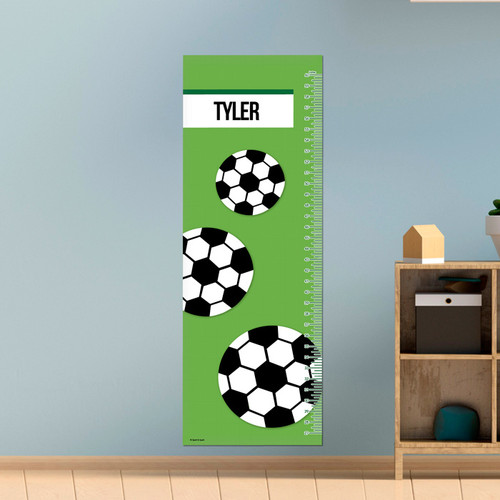 Soccer Fan Green Growth Chart