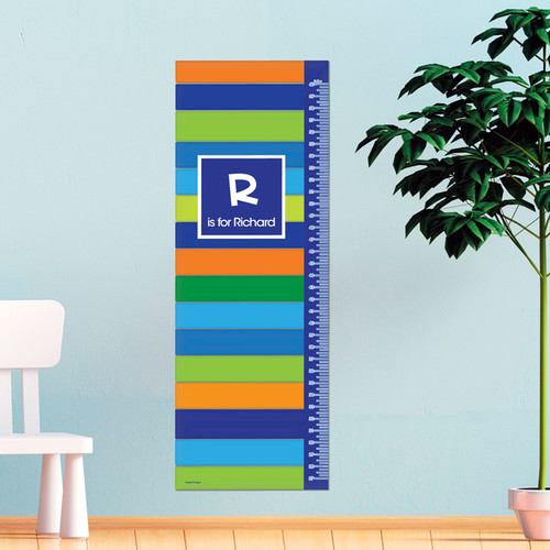 Bold Stripes Growth Chart
