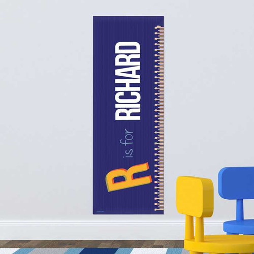 Double Initial - Blue Growth Chart