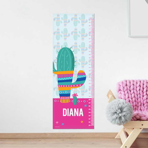Colorful Cactus Growth Chart