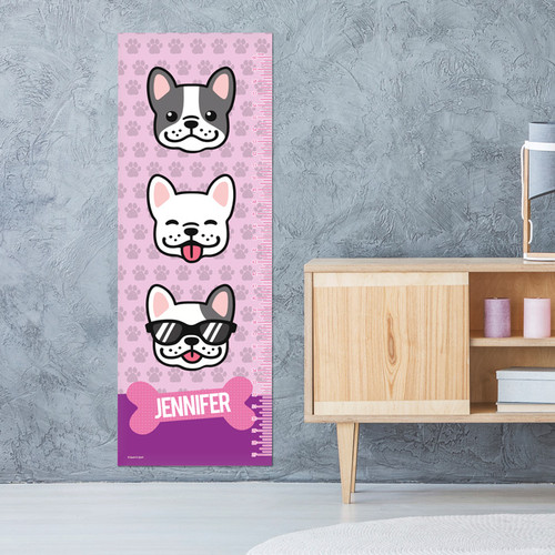 Cool Dogs Pink Growth Chart