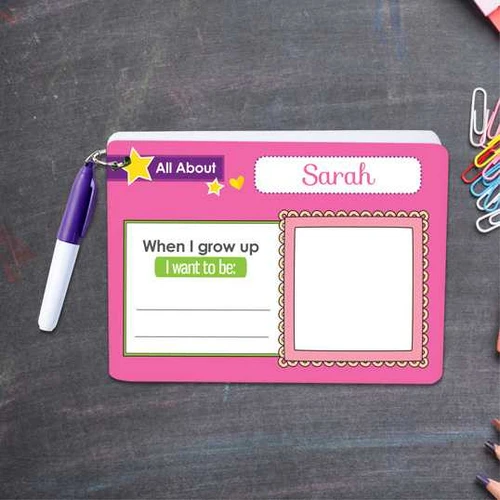 ABC Dry Erase Practice Cards for Girls