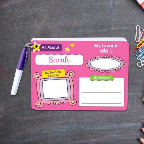 ABC Dry Erase Practice Cards for Girls
