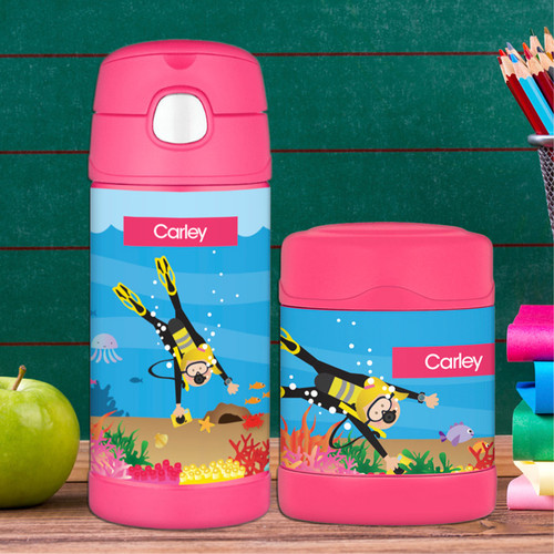 Under The Sea Girl Thermos Bottle