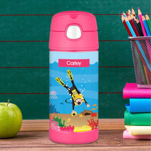 Under The Sea Girl Thermos Bottle