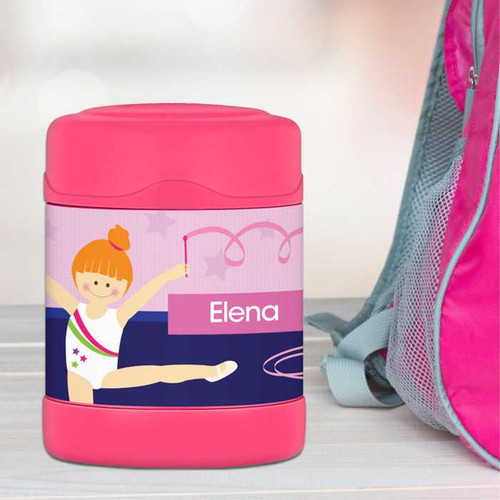 Cute Gymnast Girl Thermos Food Jar