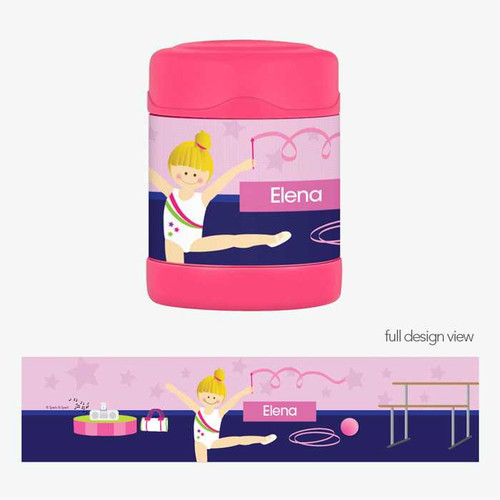 Cute Gymnast Girl Thermos Food Jar