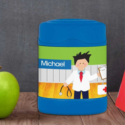 Boy Doctor's Visit Thermos Food Jar