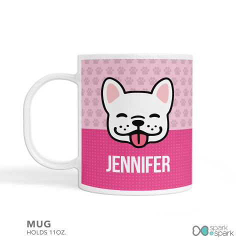 Sweet Pink Pup Custom Plate for Girls
