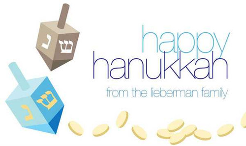 A Couple Of Dreidels Hanukkah Calling Card