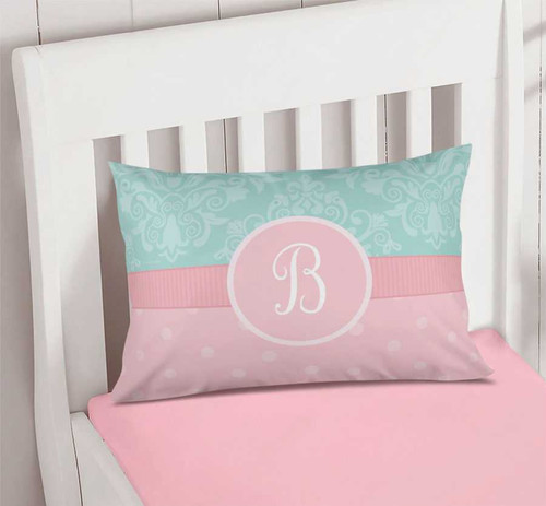 Pretty Blue Damask Pillowcase Cover