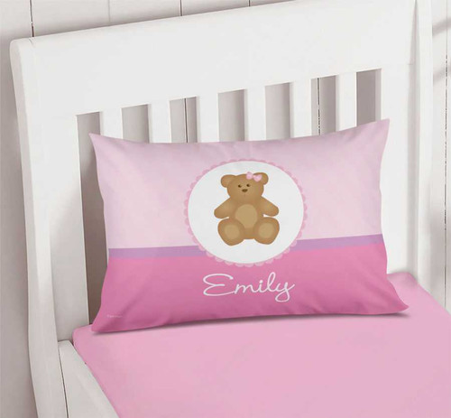 A Sweet Teddy Bear Pillowcase Cover