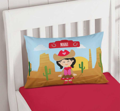 Cowgirl Pillowcase Cover
