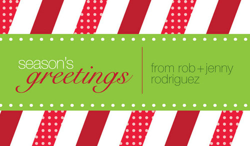 Candy Stripes For You  Gift Tag