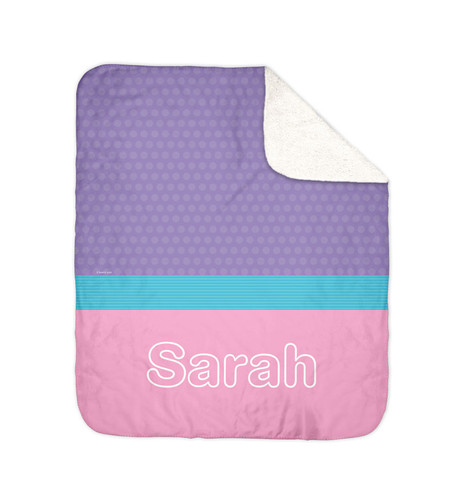 Modern Pink Sherpa Blanket