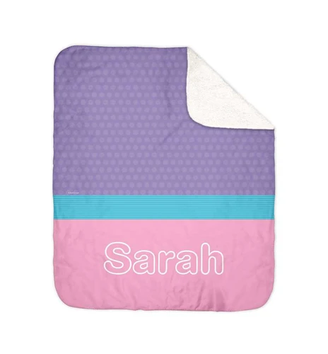 Modern Pink Sherpa Blanket