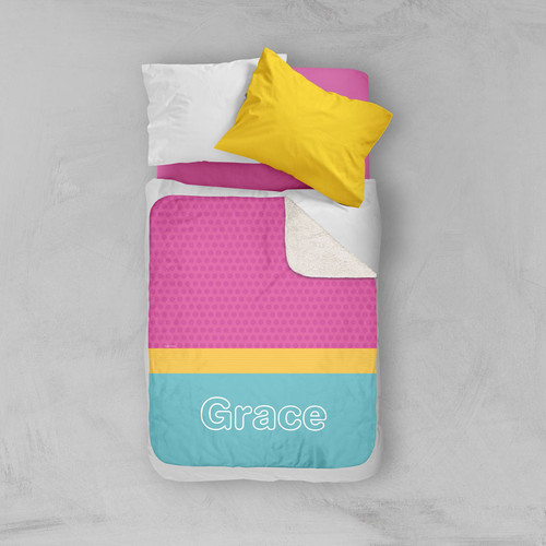 Modern Mint Sherpa Blanket