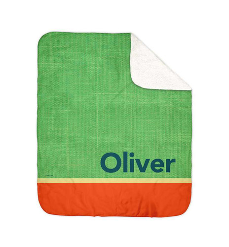 Linen Green Style Sherpa Blanket