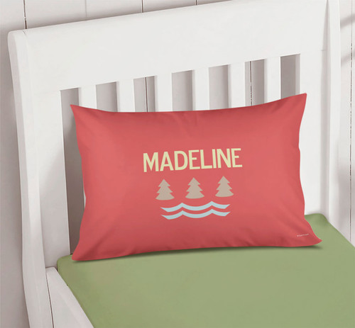 Summer Forest Orange Camp Pillowcase Cover