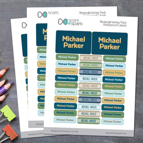 Midnight Green Camp Waterproof Labels