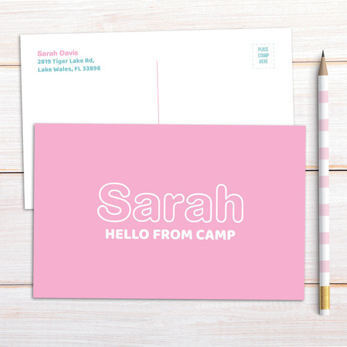 Modern Pink Postcards