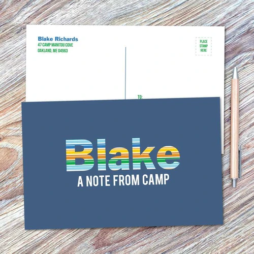 Fun Stripes Boy Postcards