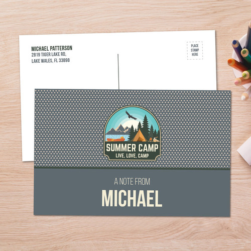 Live, Love, Camp Gray Postcards