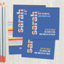 Fun Stripes Girl Calling Cards