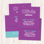 Modern Purple Calling Cards
