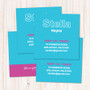 Modern Sky Blue Calling Cards