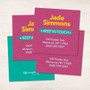 Linen Fuschia Camp Calling Cards