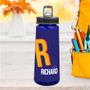 Double Initial Blue Sports Water Bottle