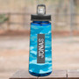 Blue Camouflage Sports Water Bottle