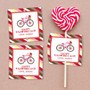 A Lovely Girl Ride Lollipop Cards Set