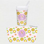 Pink Flowers Pattern Toddler Cup