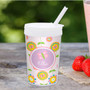 Pink Flowers Pattern Toddler Cup