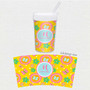 Yellow Flowers Pattern Toddler Cup
