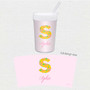 Flower Initial Toddler Cup