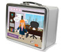A Girl Crunching Numbers Metal Lunchbox