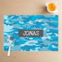 Blue Camouflage Kids Placemats