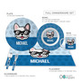 Fun & Cute Dog Blue Kids Placemat