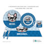 Fun & Cute Dog Blue Kids Placemat