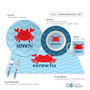 Happy Crab Kids Placemat