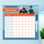 A Boy Crunching Numbers Chore Chart