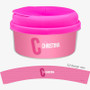 Double Initial Pink Snack Bowl