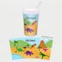 Spark & Spark Dinosaurs In The Jungle Toddler Cup with dinosaur and jungle scene design.