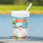 Spark & Spark A Chef's Taste Boy Toddler Cup, personalized children's cup featuring a chef theme with a cartoon chef illustration and the name Oliver on the design.