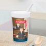 Spark & Spark Legally Correct Boy Toddler Cup, personalized kids' drinking cup with a cartoon judge print and the name Jonathan on it.