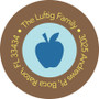 Blue Apples greetings label
