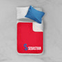Double Initial - Red Sherpa Blanket
